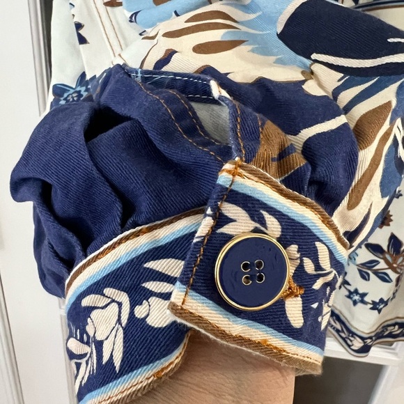 Farm Rio Blue Ana Tapestry Tropical Jacket - Size XL - NWT - Picture 5 of 15